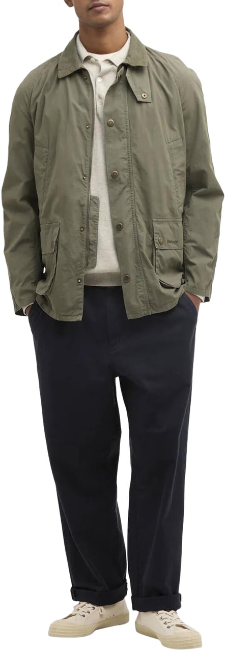 Barbour Heren Ashby Casual Jacket Groen Groen