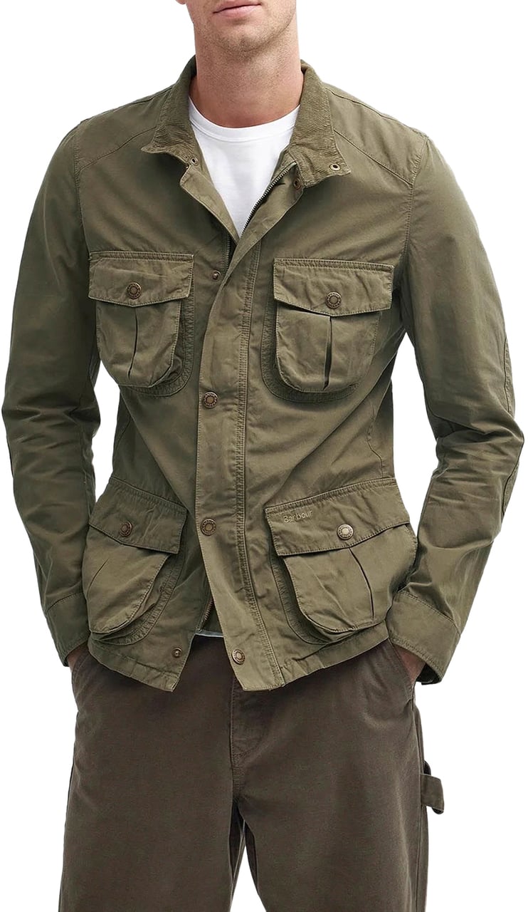 Barbour Coats Dusty Olive Groen