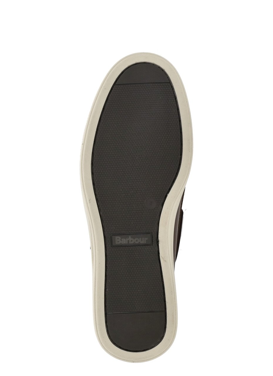 Barbour Brown Rothley Boat Shoes Zwart