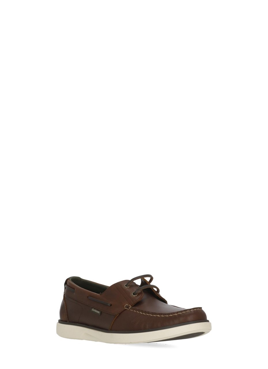 Barbour Brown Rothley Boat Shoes Zwart