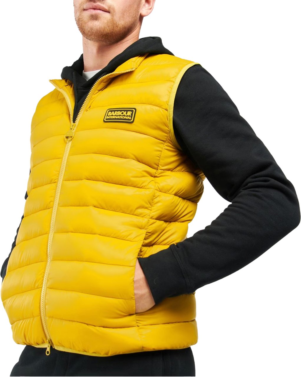 Barbour Racer Reed Gilet Vest Geel