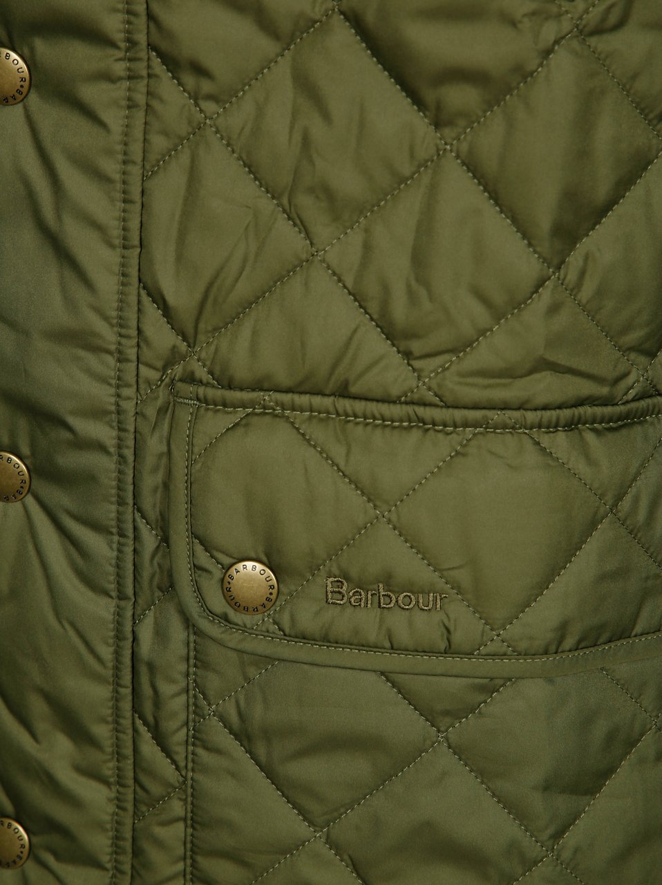 Barbour Diamond Quilted Stand Collar Gilet Zwart