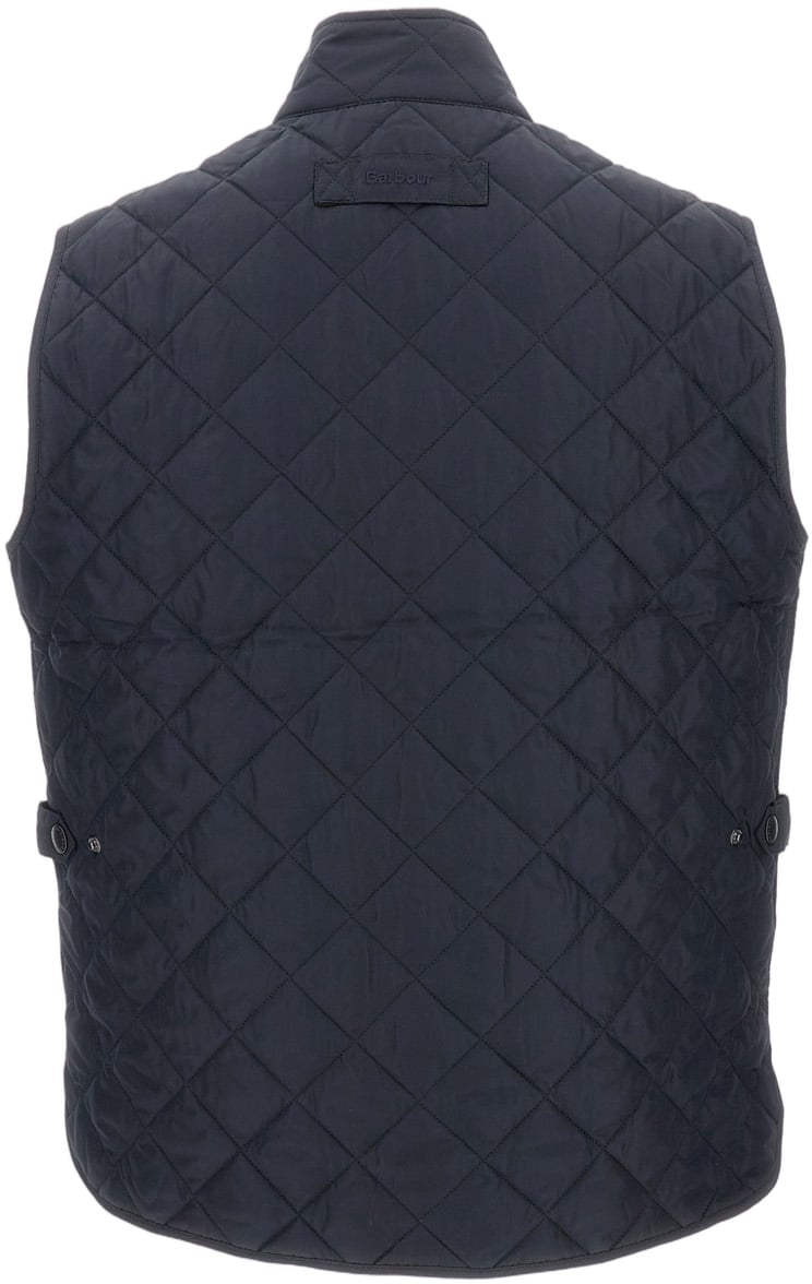 Barbour Quilted Casual Vest with Embroidered Logo and Adjustable Tabs Blauw