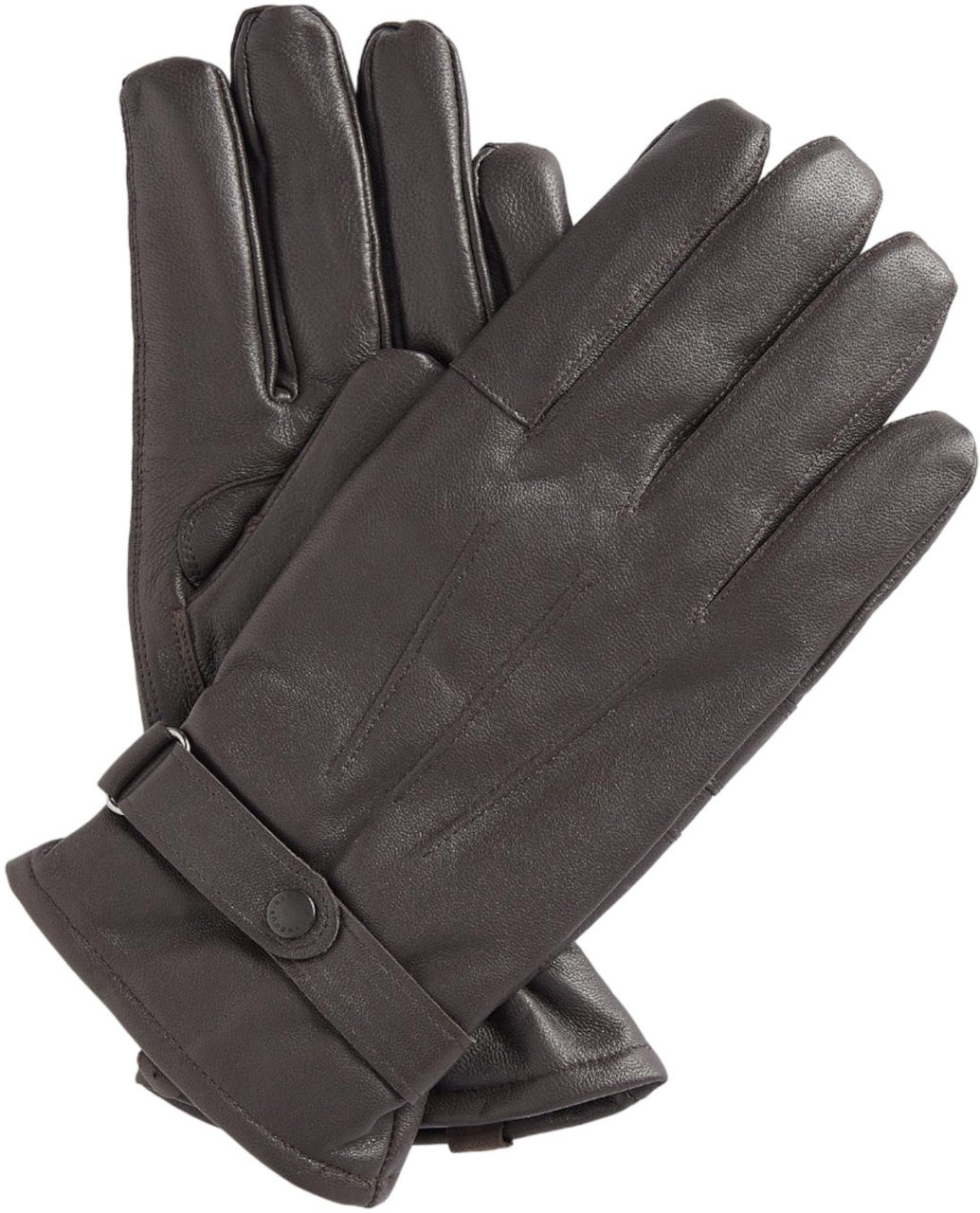 Barbour Gloves Dark Brown Bruin