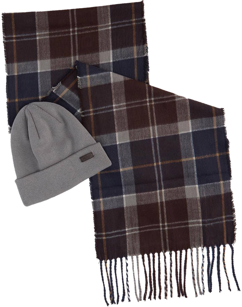 Barbour Scarfs Midnight Oak Bruin