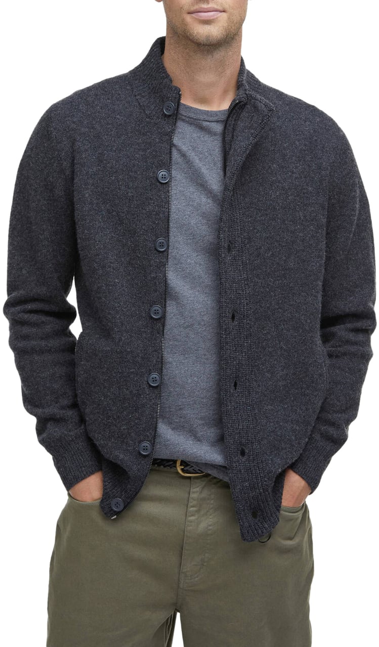 Barbour Sweaters Charcoal Marl Grijs