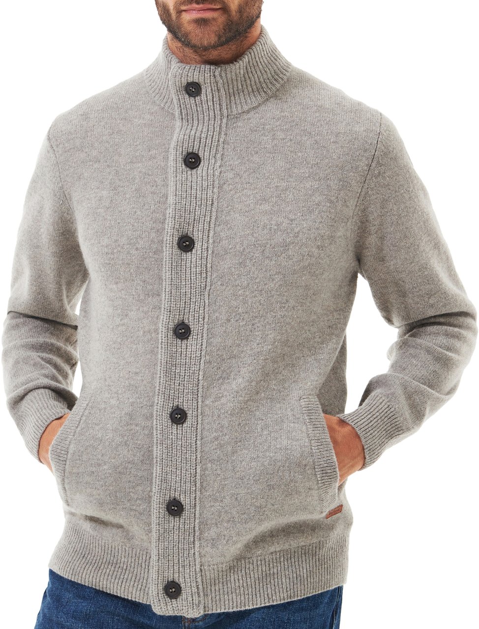 Barbour Sweaters New Stone Grijs