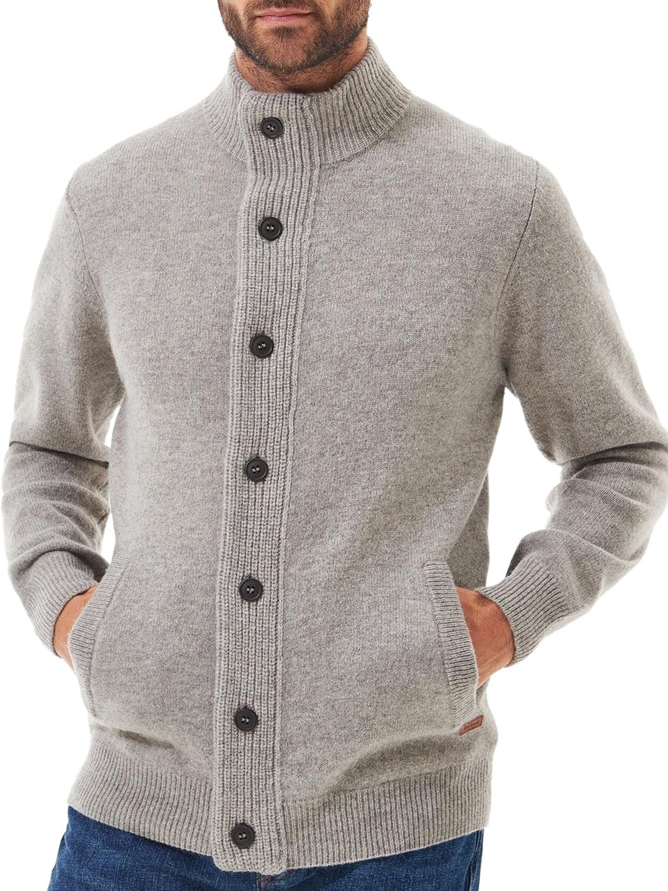 Barbour Sweaters New Stone Grijs