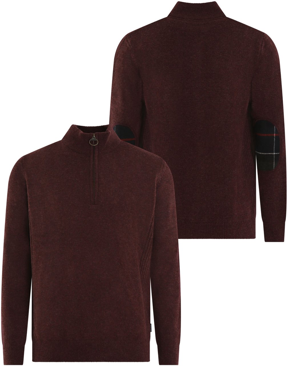 Barbour Heren Holden Half ZIp Rood
