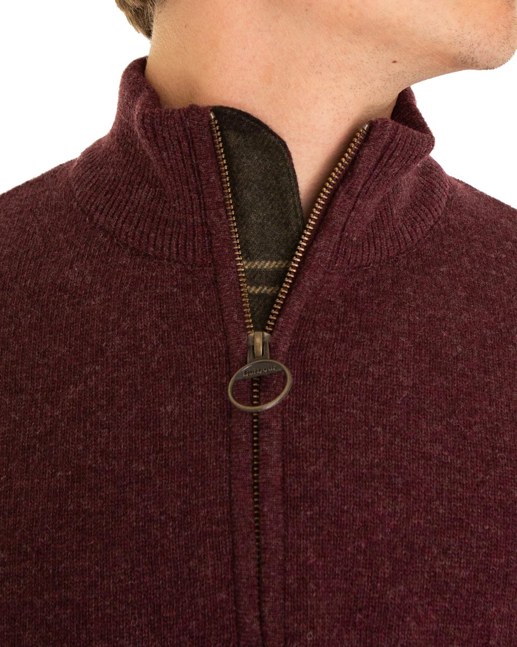 Barbour Heren Barbour Holden Half ZIp Rood