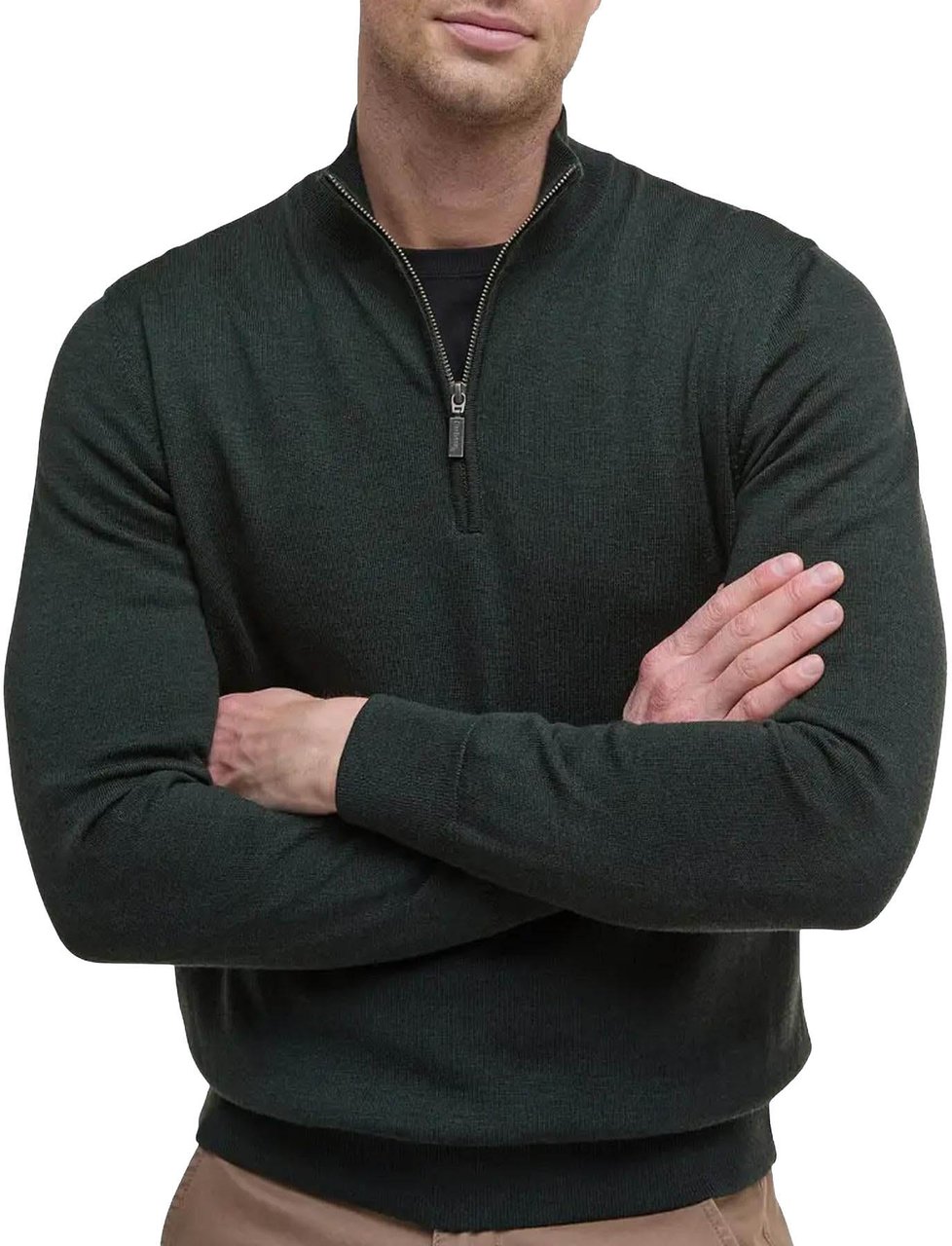 Barbour Heren Gamlin Half Zip Olive Groen Groen