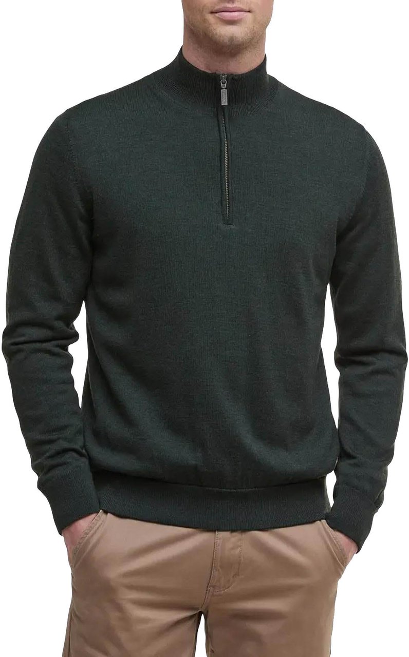 Barbour Heren Gamlin Half Zip Olive Groen Groen