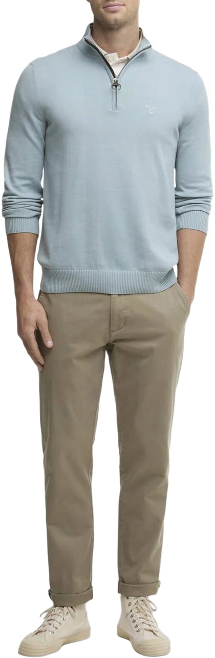 Barbour Heren Lingwood HalfZip Sweater Blauw Blauw