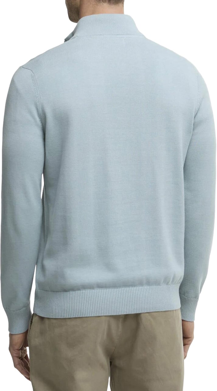 Barbour Heren Lingwood HalfZip Sweater Blauw Blauw