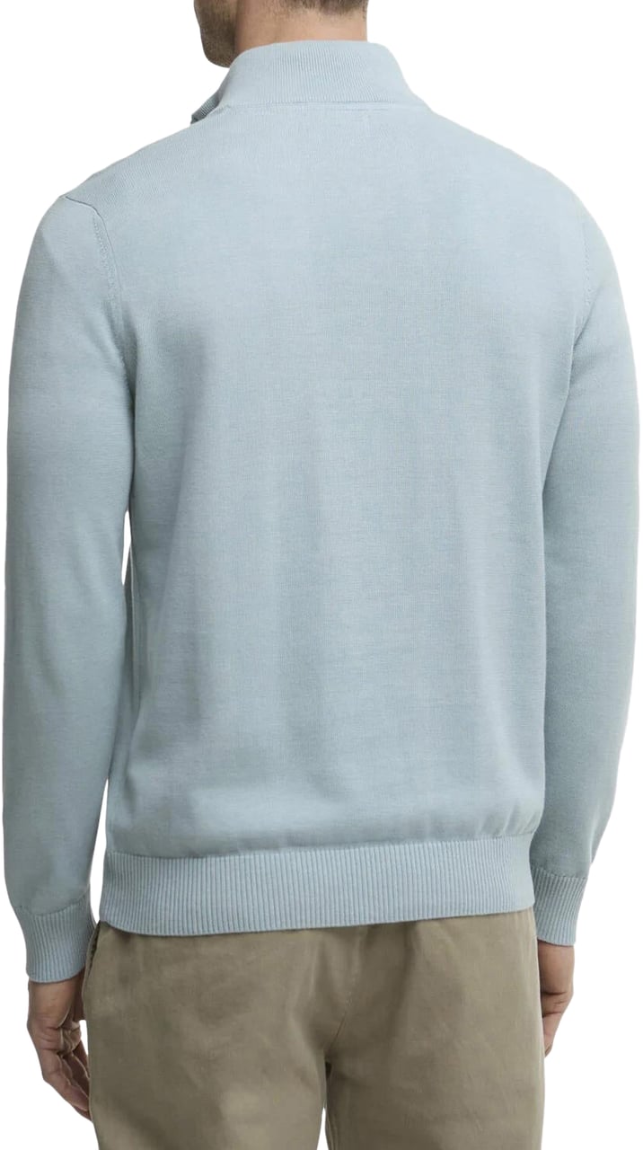 Barbour Heren Lingwood HalfZip Sweater Blauw Blauw