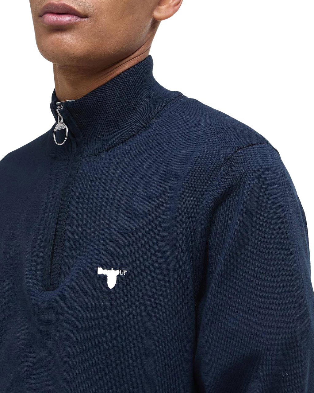 Barbour Heren Lingwood HalfZip Sweater Blauw Blauw