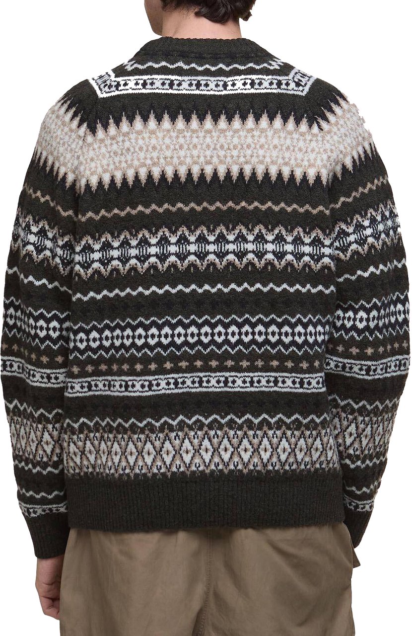 Barbour Heren Hase Fair Isle Sweater Groen Groen