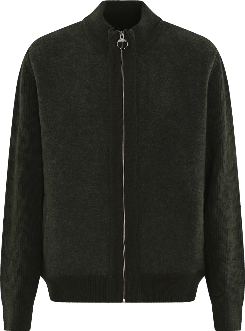 Barbour Heren Milburn Zip Sweater Groen Groen