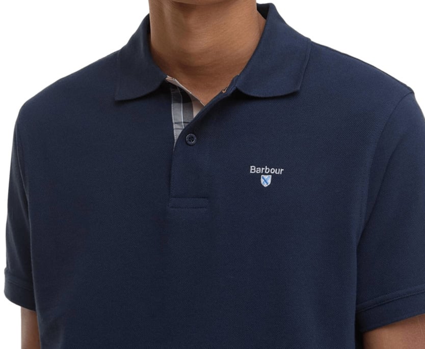 Barbour Barbour T-shirt E Polo New Navy Blauw