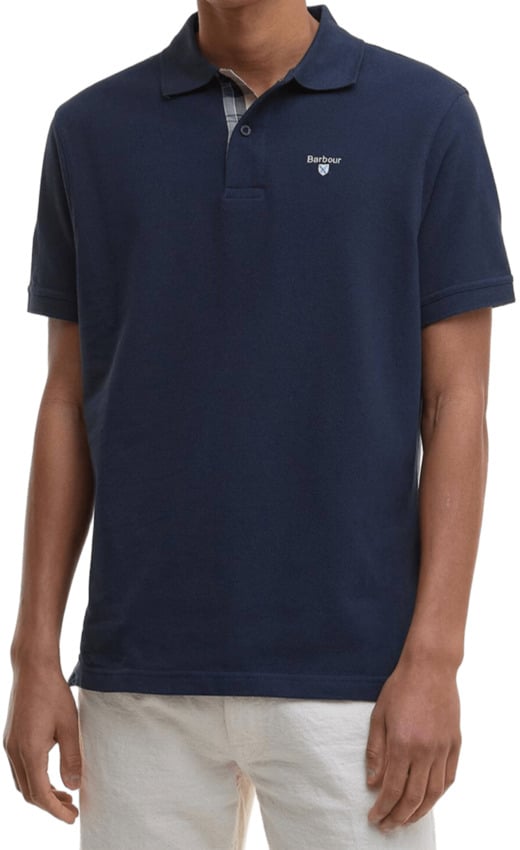 Barbour Barbour T-shirt E Polo New Navy Blauw