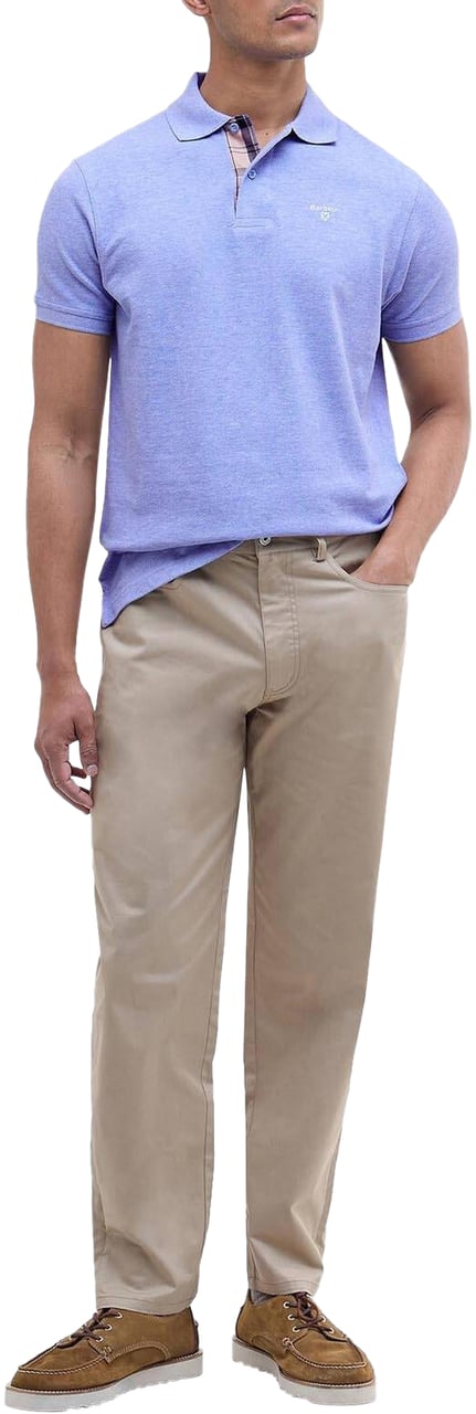 Barbour Heren Tartan Pique Polo Blauw Blauw