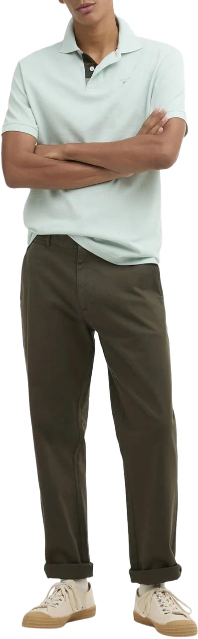 Barbour Heren Tartan Pique Polo Shirt Groen