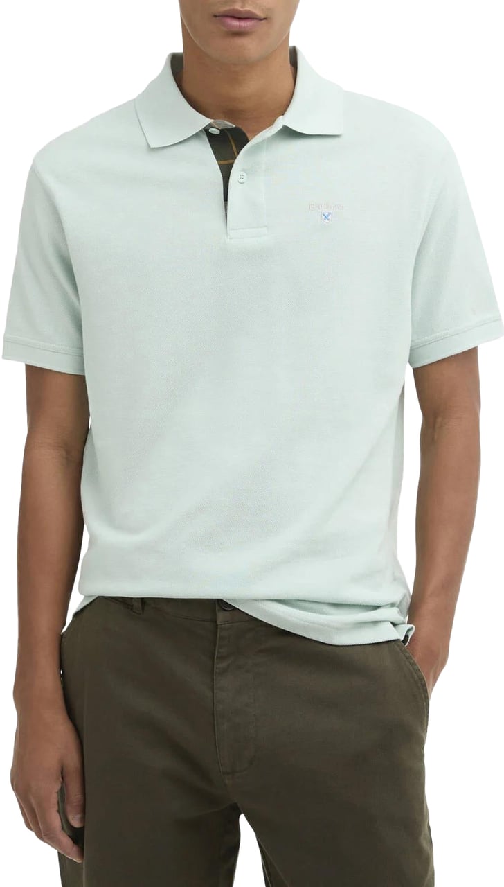 Barbour Heren Tartan Pique Polo Shirt Groen