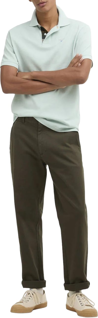 Barbour Heren Tartan Pique Polo Shirt Groen