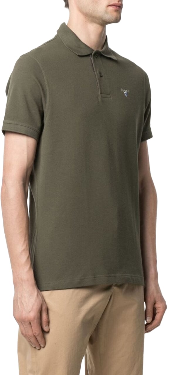 Barbour T-Shirts And Polos Dark Olive Groen