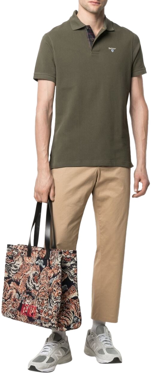 Barbour T-Shirts And Polos Dark Olive Groen