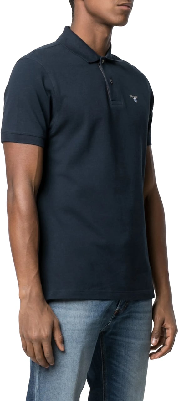 Barbour tartan pique polo darkblue (navy) Navy