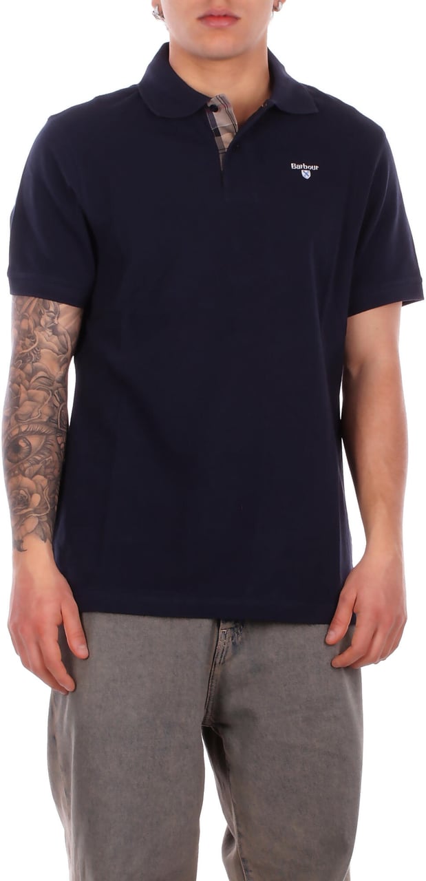 Barbour T-Shirts And Polos Blue Blauw