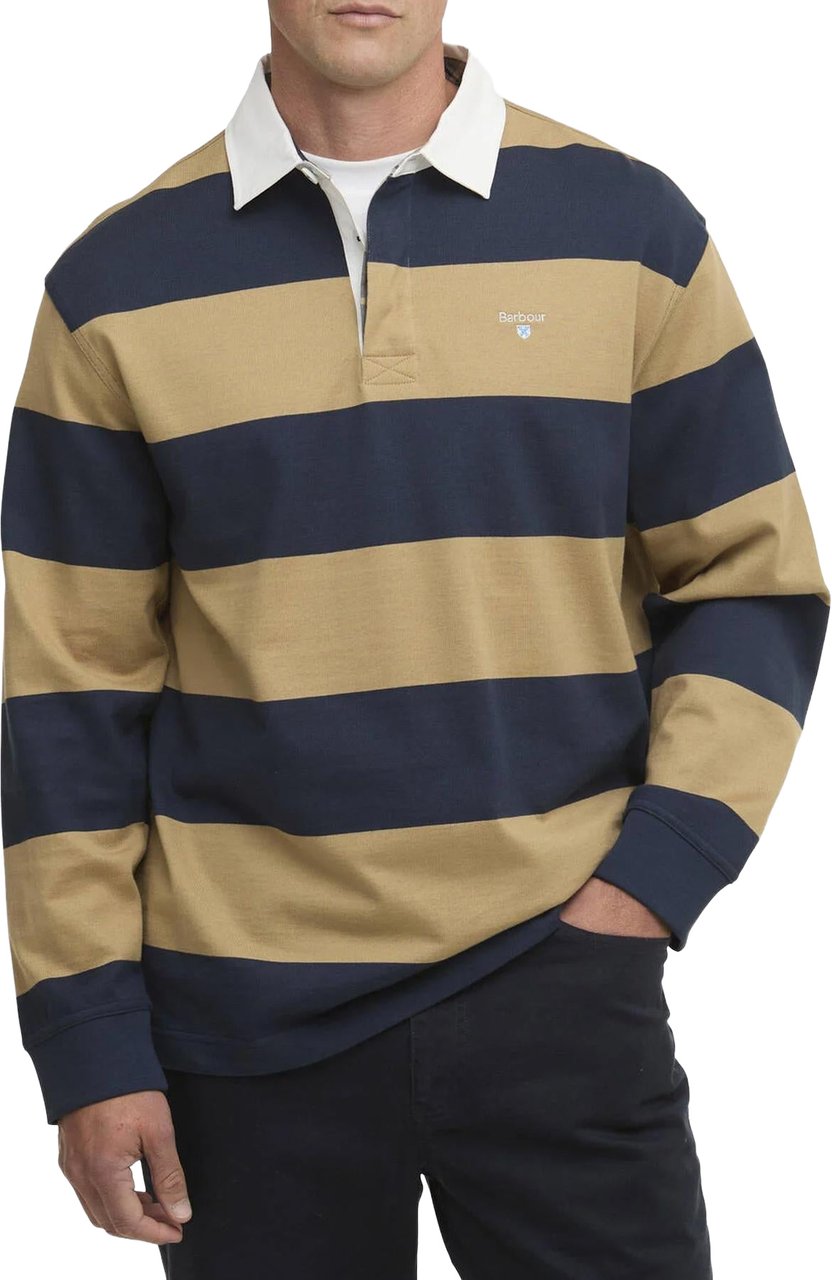 Barbour Heren Broome Rugby Shirt Blauw