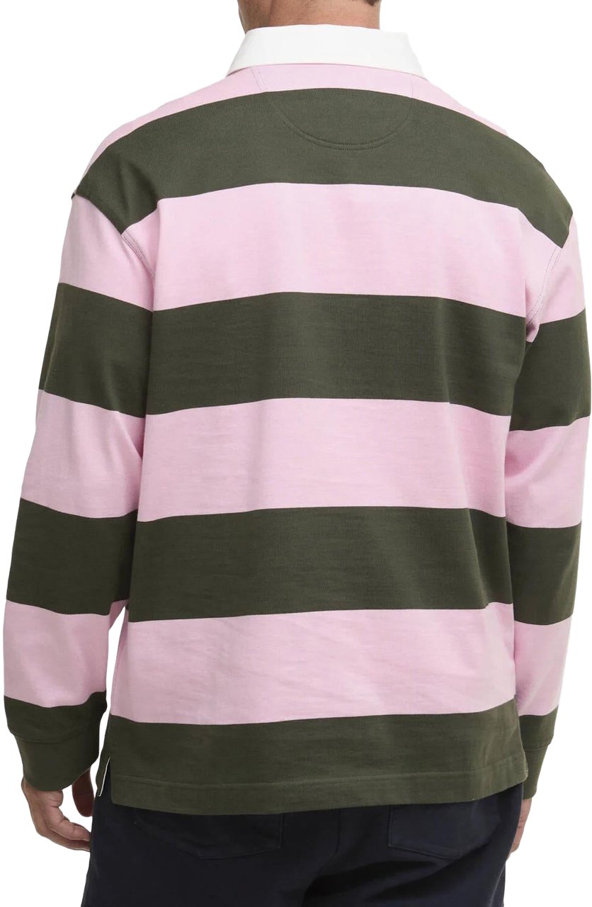 Barbour Heren Broome Rugby Shirt Roze