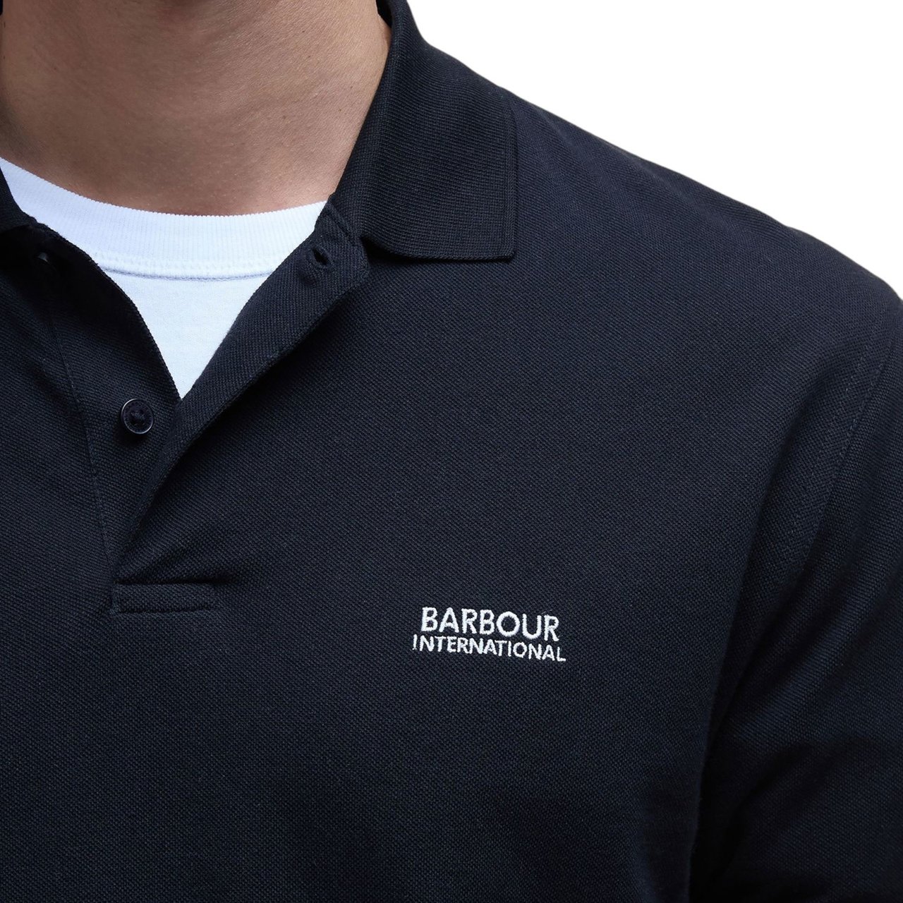 Barbour T-Shirts And Polos Black Zwart