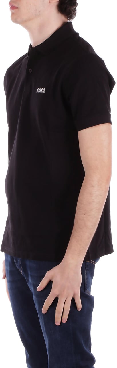 Barbour T-Shirts And Polos Black Zwart