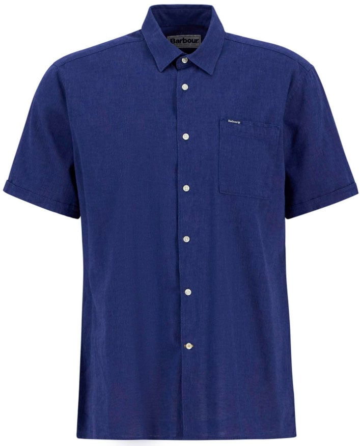 Barbour Shirts Blue Blauw