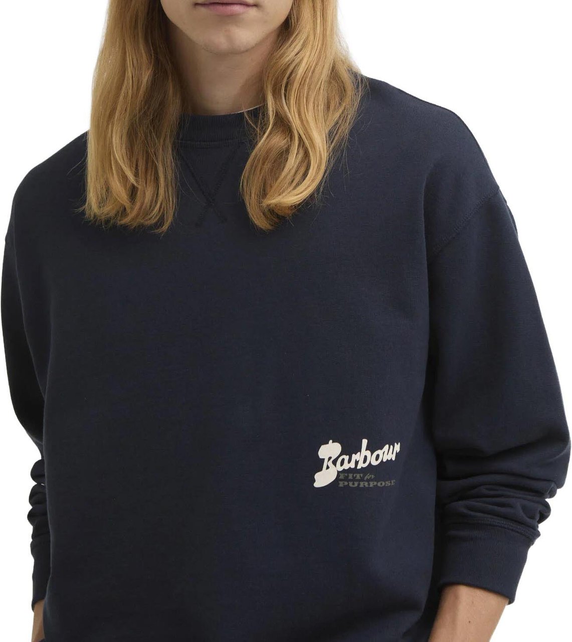Barbour Barbour - Blythe crewneck - MOL0740 - NY91 Navy Blauw