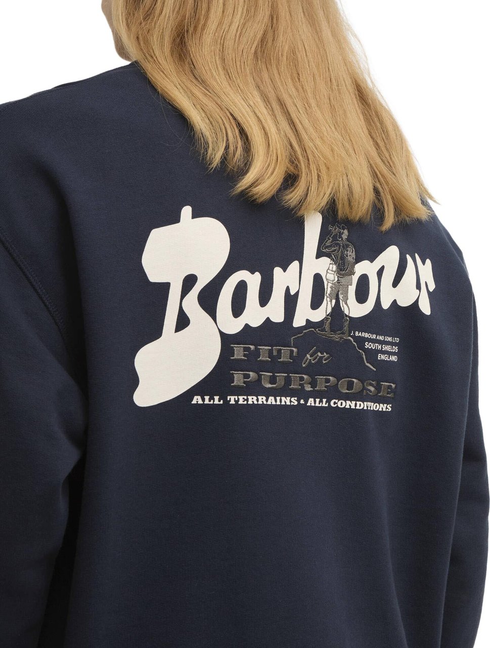Barbour Barbour - Blythe crewneck - MOL0740 - NY91 Navy Blauw