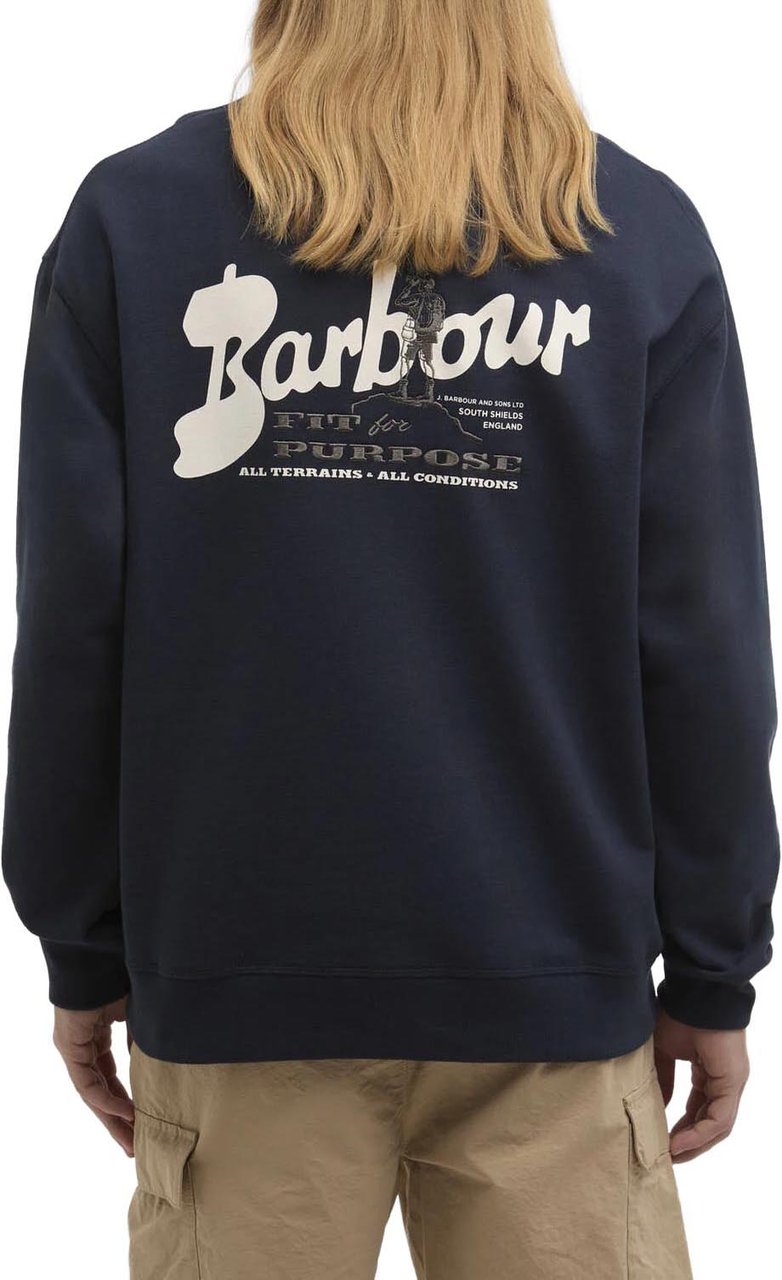 Barbour Barbour - Blythe crewneck - MOL0740 - NY91 Navy Blauw