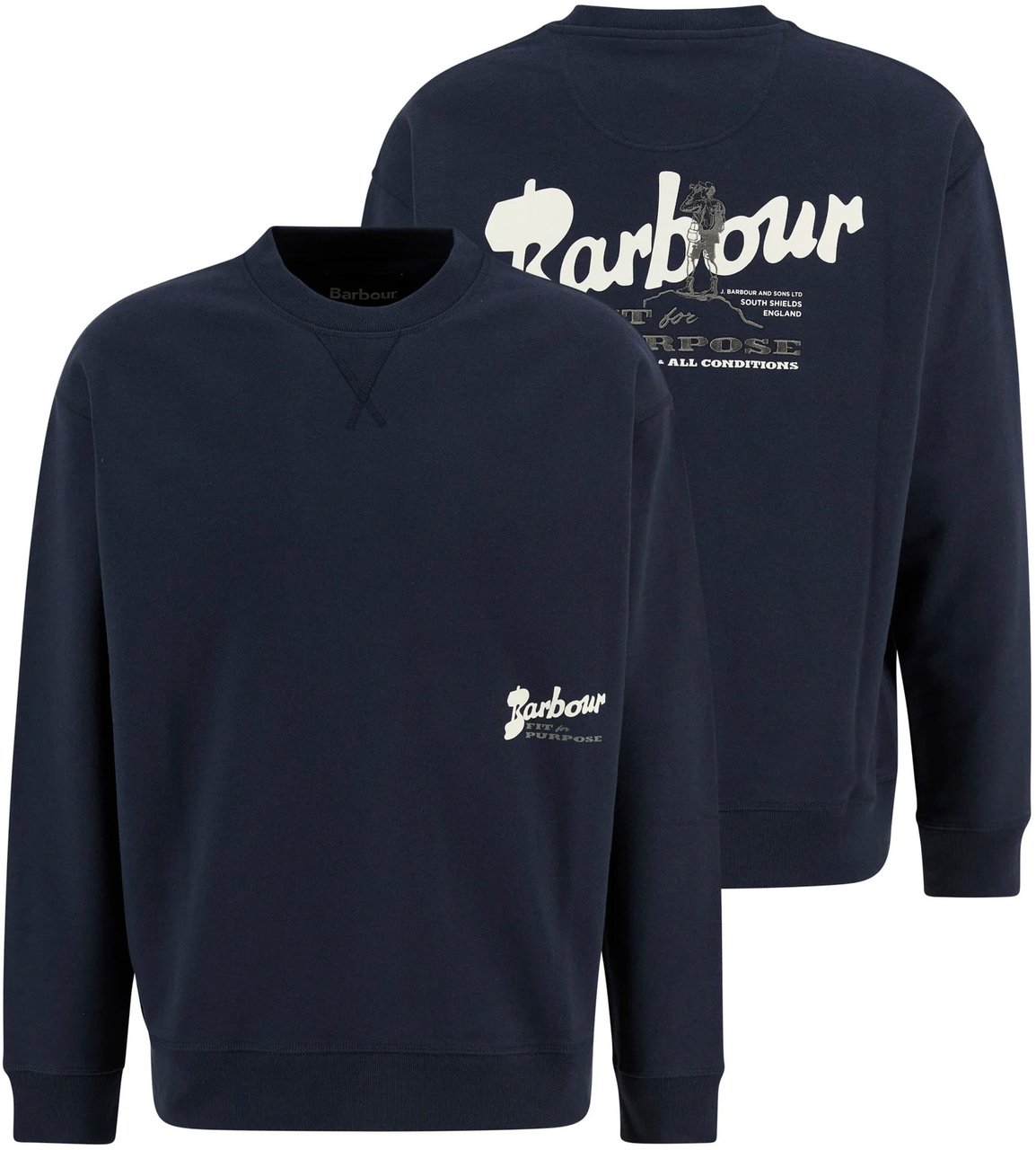 Barbour Barbour - Blythe crewneck - MOL0740 - NY91 Navy Blauw