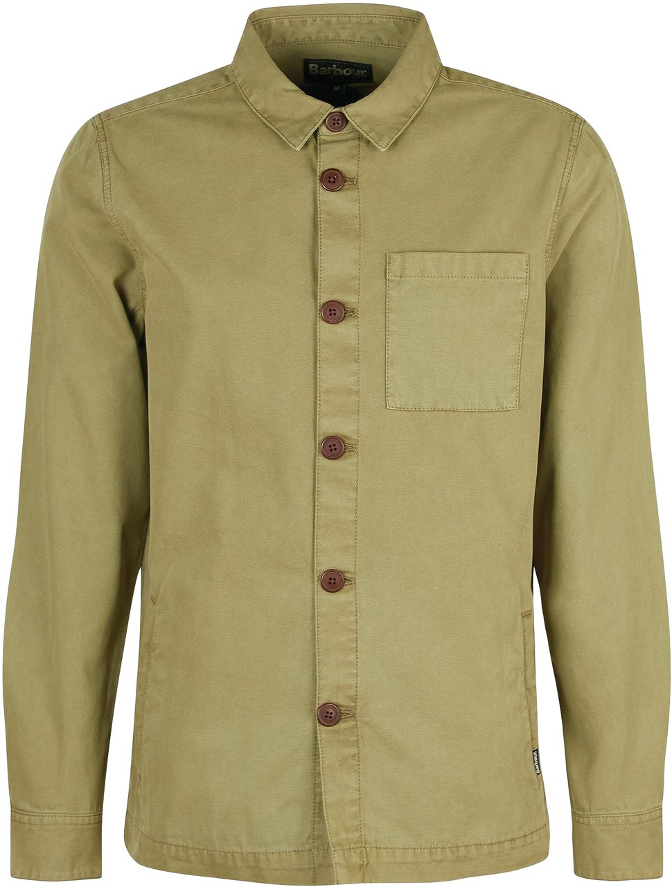 Barbour Shirts Bleached Olive Groen