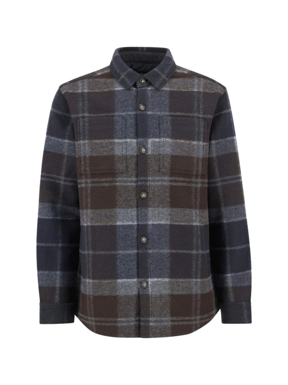 Barbour Chapter Plaid Fleece Overshirt Zwart