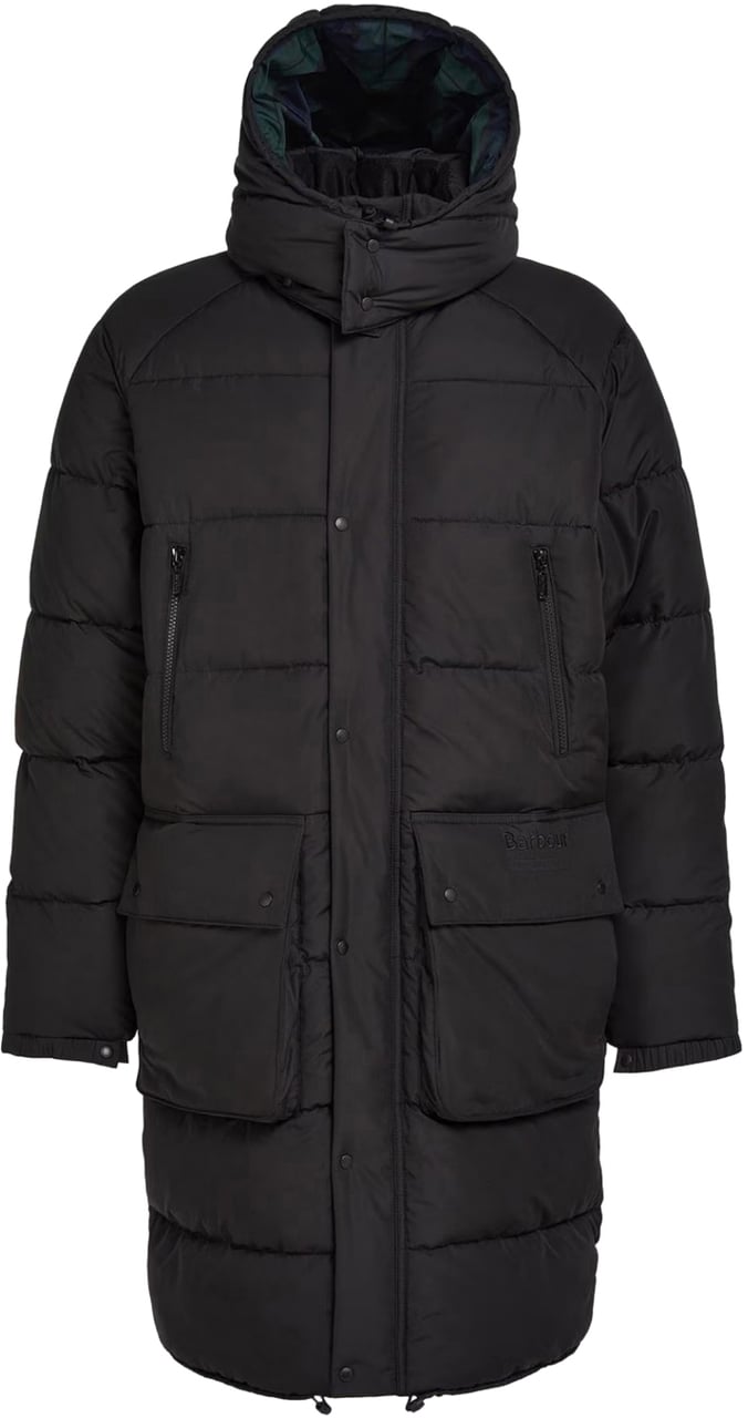 Barbour Dartmoor Baffle Quilted Jacket Zwart