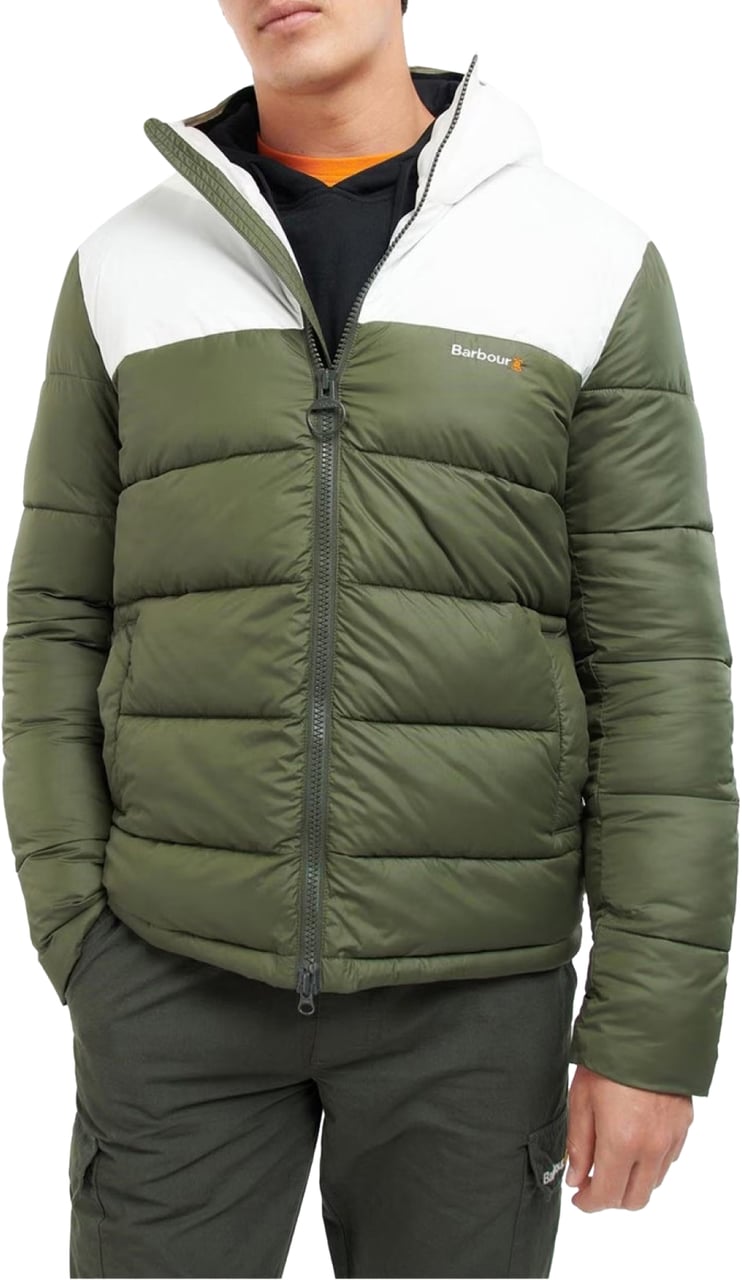Barbour Hike Baffle Quilted Jacket Groen