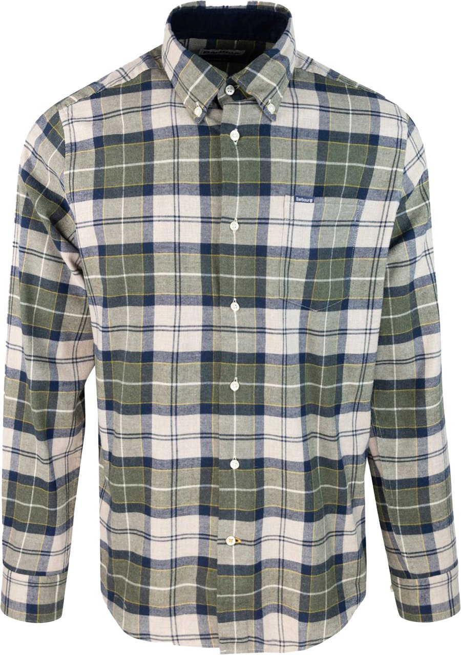 Barbour Shirts Green Groen