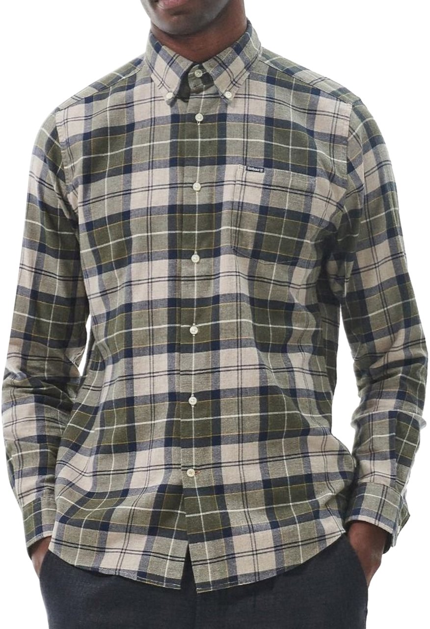 Barbour Shirts Forest Groen