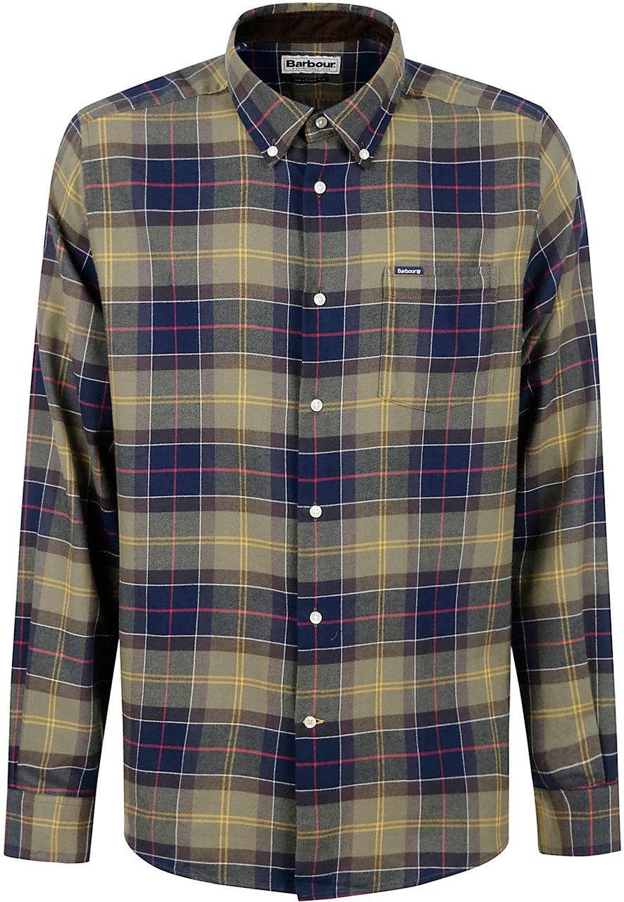 Barbour Shirts Green Groen