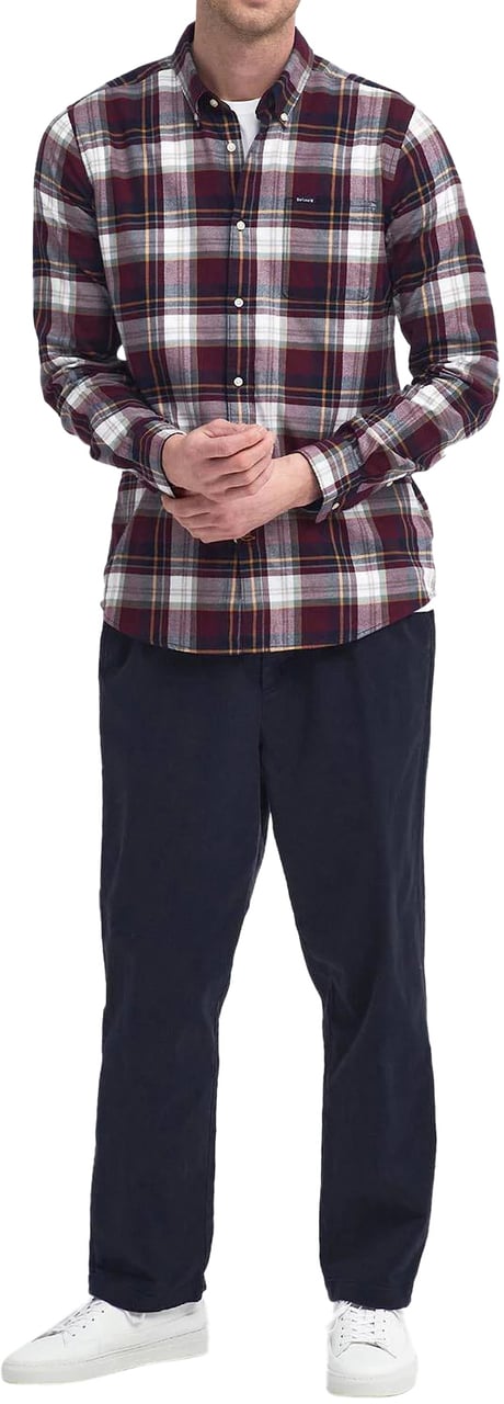 Barbour Shirts Merlot Rood