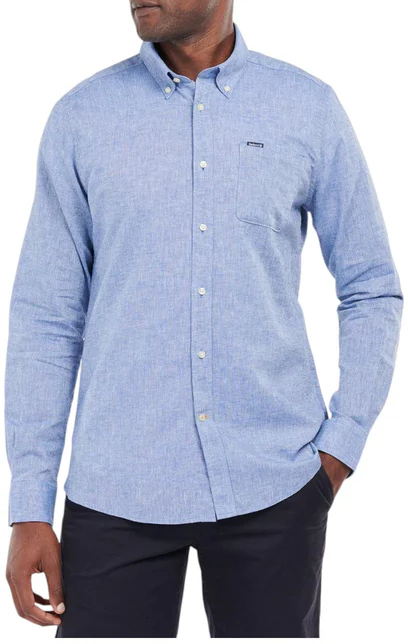 Barbour Shirts Blue Blauw